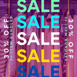 WINTER FLASH SALE! 30% OFF 3+ ITEM BUNDLES!